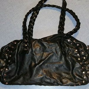 Shea Shea black pleather bag